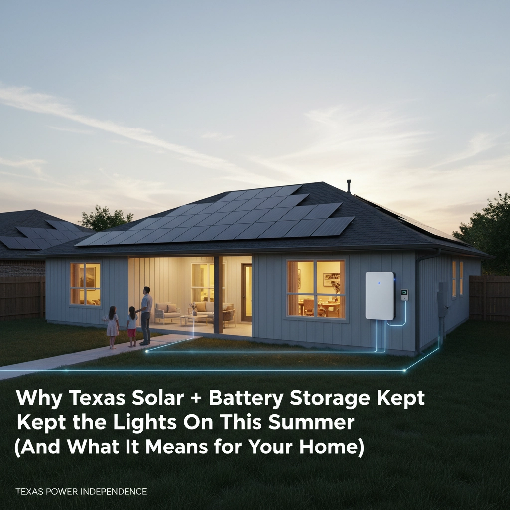 Why Texas Solar + Battery Storage Kept the Lights On This Summer (And What It Means for Your Home)